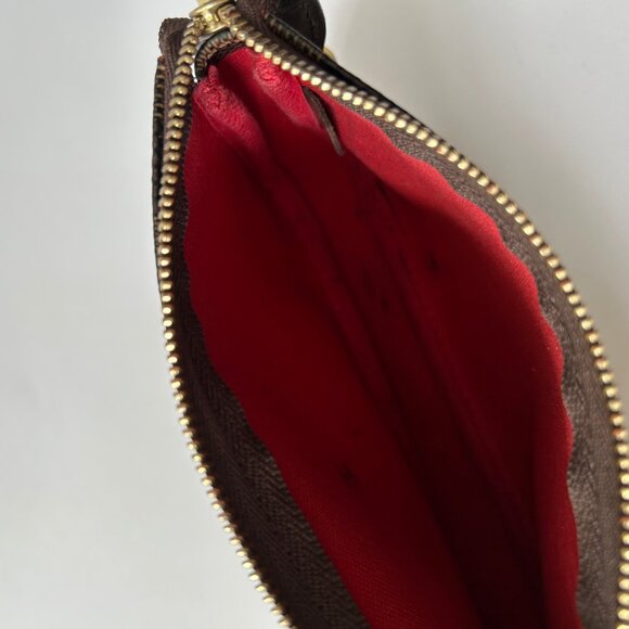 LOUIS VUITTON DAMIER EBENE MINI POCHETTE ACCESSOIRES - Picture 10 of 11